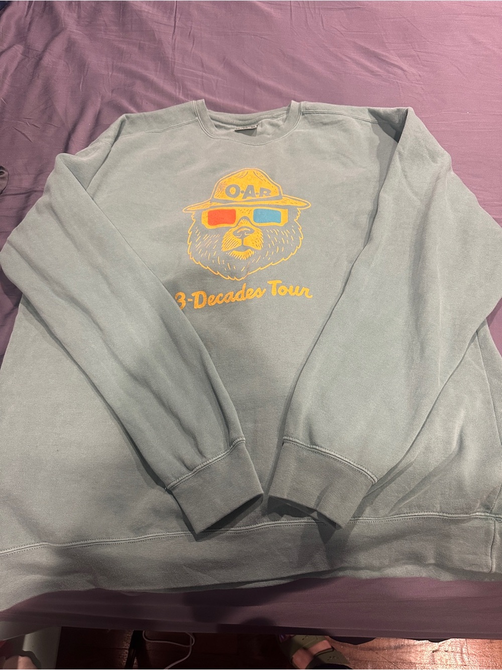 Green O.A.R. Smokey the Bear Sweatshirt - XXL